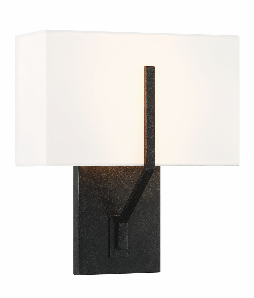 Carlyn 2 Light Black Sconce - C193-CAR-9202-BK