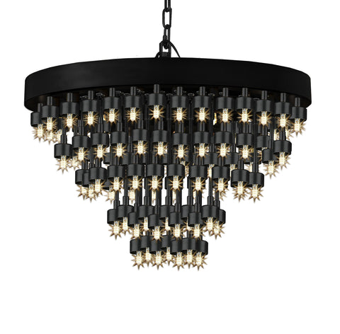 COSMOS 5-RING CHANDELIER LIGHTING CHANDELIERS GOOD FOR DINING / ENTRYWAY / FOYER / LIVING ROOM W 31” H 25.5” - G7-3427/111