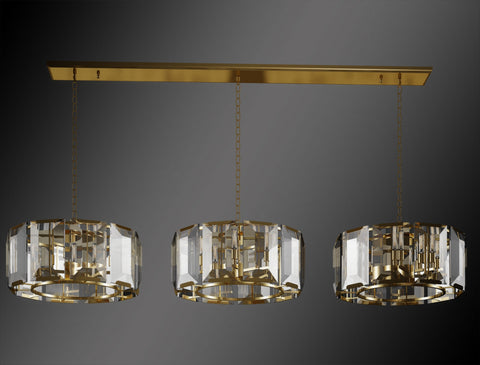 Luxe Crystal Chandelier Collection Vintage Rustic Lighting W 19" H 52" - G7-CG/R/4600/4+4+4