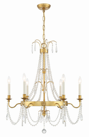 Maizey 6 Light Antique Gold Chandelier - C193-MAI-18606-GA