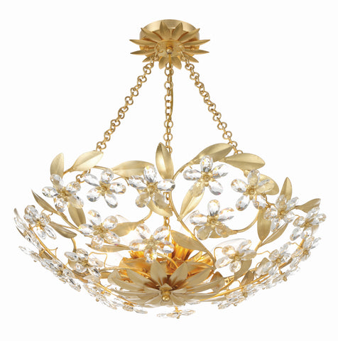 Marselle 6 Light Antique Gold Semi Flush Mount - C193-MSL-306-GA_CEILING