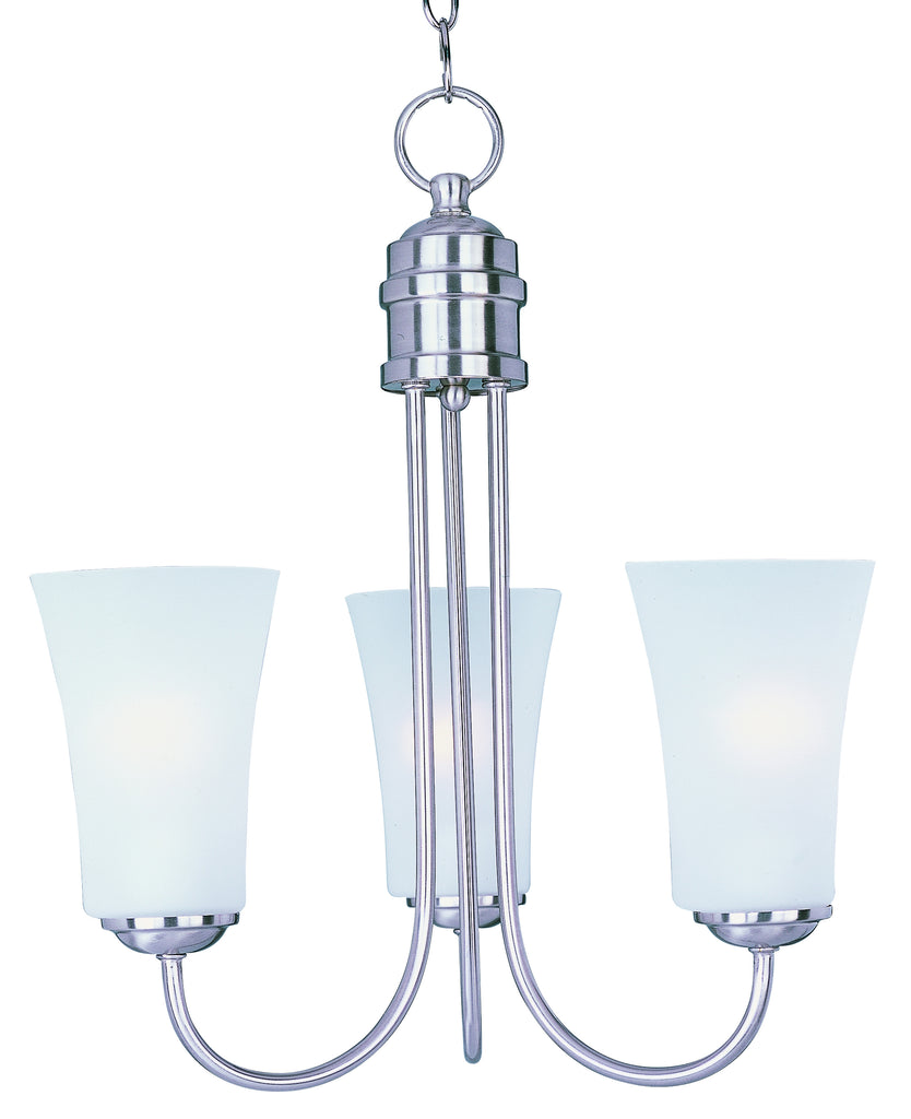 Logan 3-Light Chandelier Satin Nickel - C157-10043FTSN