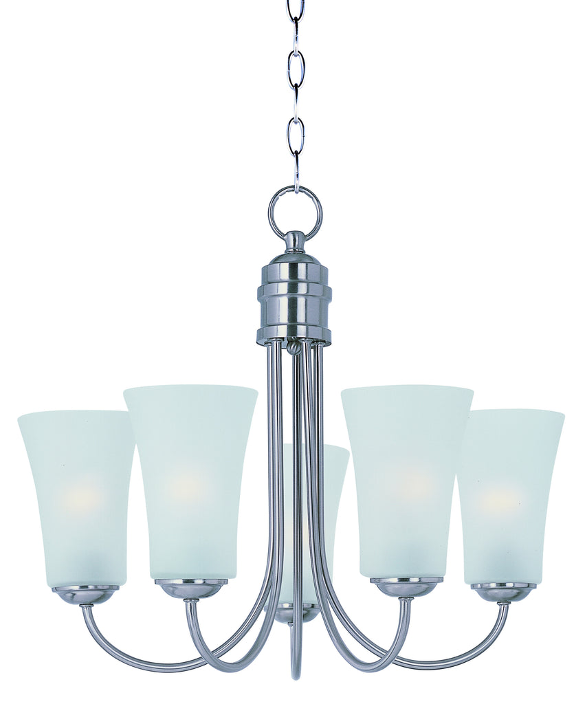 Logan 5-Light Chandelier Satin Nickel - C157-10045FTSN