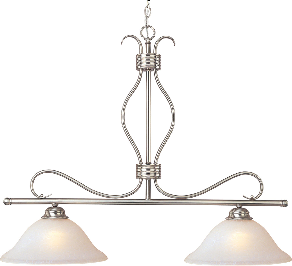 Basix 2-Light Pendant Satin Nickel - C157-10126ICSN