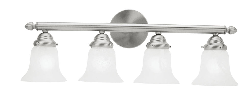 Livex Neptune 4 Light Brushed Nickel Bath Light - C185-1064-91