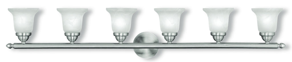 Livex Neptune 6 Light Brushed Nickel Bath Light - C185-1066-91