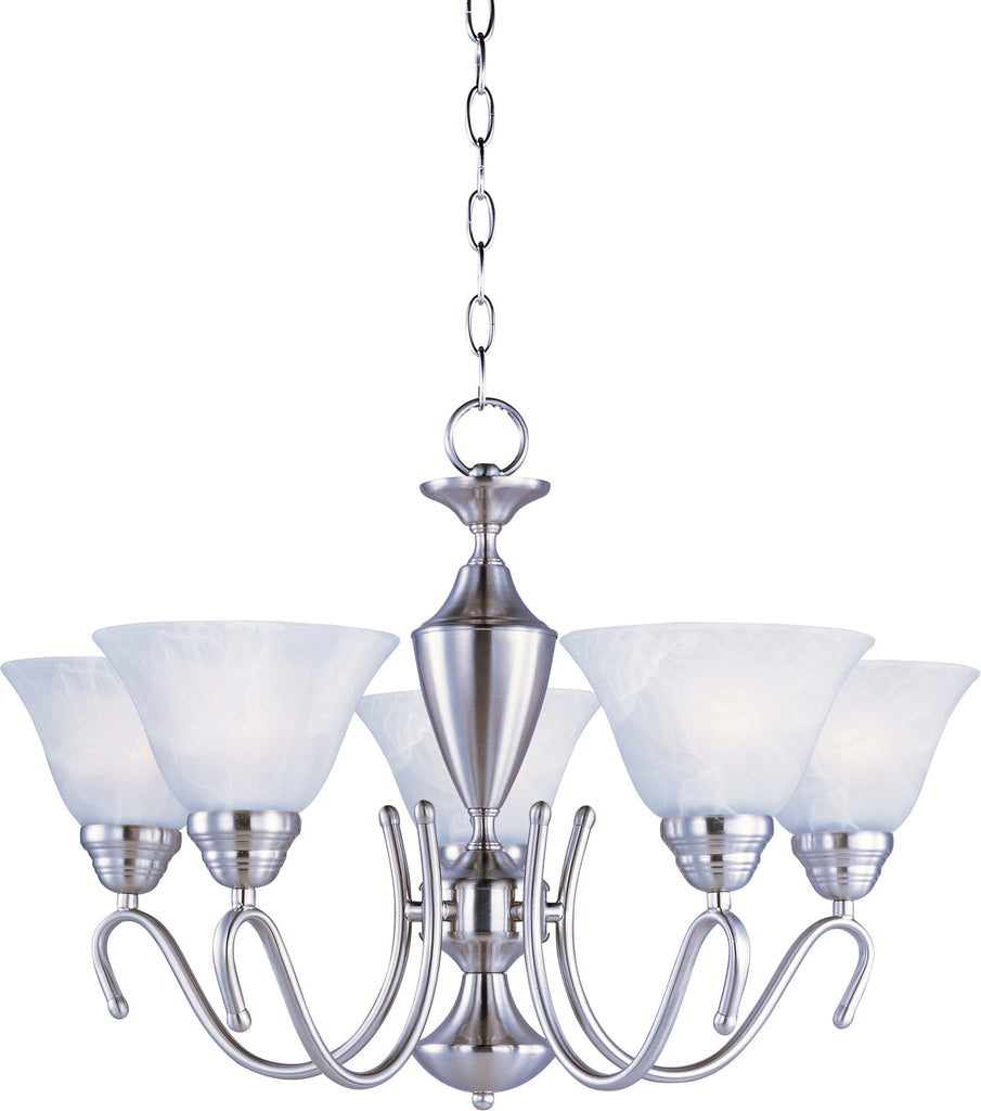 Newport 5-Light Chandelier Satin Nickel - C157-12063MRSN