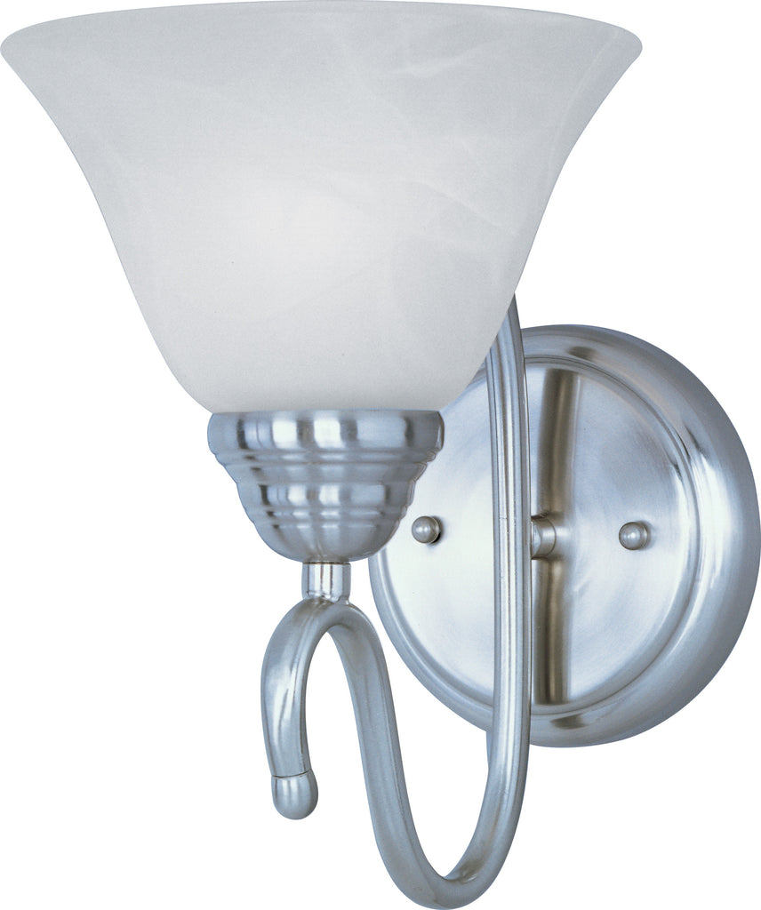 Newport 1-Light Wall Sconce Satin Nickel - C157-12066MRSN