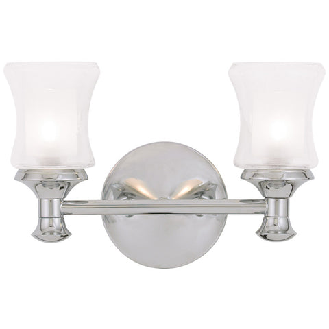 Livex Randolph 2 Light Polished Chrome  Bath Light - C185-1462-05