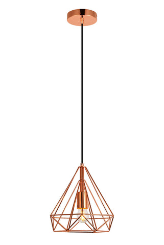 ZC121-LDPD2090 - Living District: Jago Collection Pendant D9.8 H9.8 Lt:1 Copper Finish