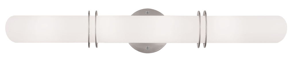 Livex Pelham 4 Light Brushed Nickel Bath Light - C185-1904-91