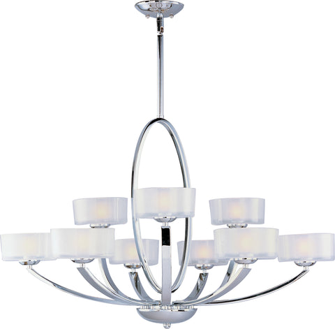 Elle 9-Light Chandelier Polished Chrome - C157-19046FTPC