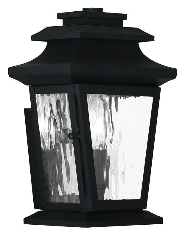 Livex Hathaway 1 Light Black Outdoor Wall Lantern - C185-20255-04