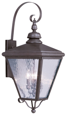 Livex Cambridge 4 Light Bronze Outdoor Wall Lantern - C185-2036-07