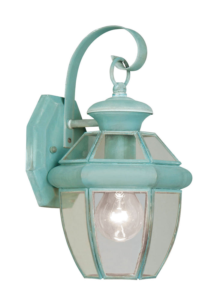 Livex Monterey 1 Light Verdigris Outdoor Wall Lantern - C185-2051-06