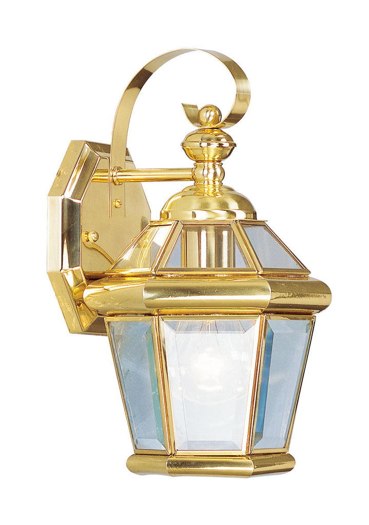 Livex Georgetown 1 Light PB Outdoor Wall Lantern - C185-2061-02