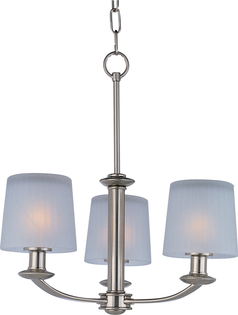 Finesse 3-Light Chandelier Satin Nickel - C157-21504FTSN