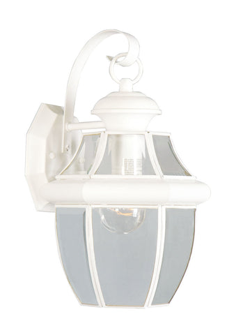 Livex Monterey 1 Light White Outdoor Wall Lantern - C185-2151-03