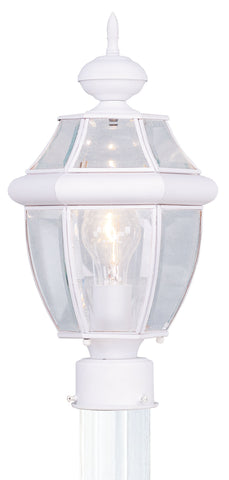 Livex Monterey 1 Light White Outdoor Post Lantern - C185-2153-03