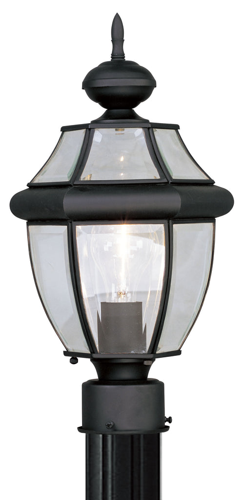 Livex Monterey 1 Light Black Outdoor Post Lantern - C185-2153-04