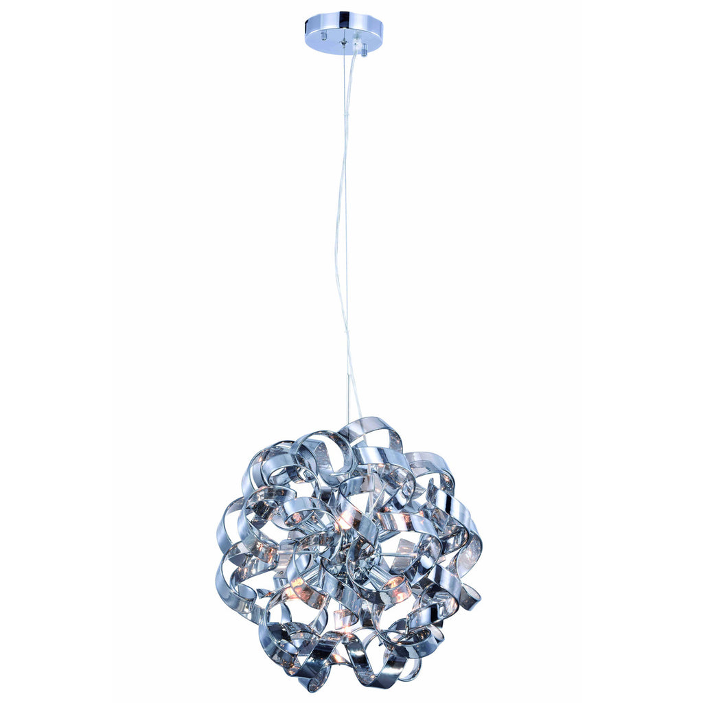 ZC121-2104D18SS - Regency Lighting: Ritz 7 Light Chrome Pendant