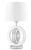 ZC121-ML9306 - Regency Decor: Sparkle Collection 1-Light Silver Finish Table Lamp