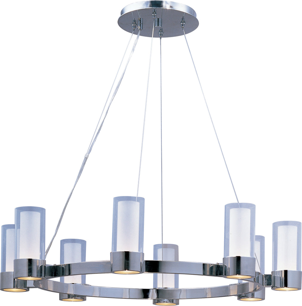 Silo 8-Light Chandelier Polished Chrome - C157-23078CLFTPC