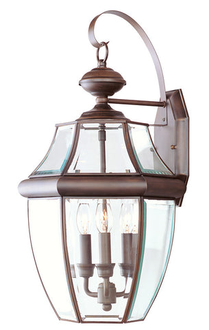 Livex Monterey 3 Light IB Outdoor Wall Lantern - C185-2351-58