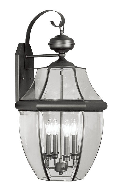 Livex Monterey 4 Light Black Outdoor Wall Lantern - C185-2356-04