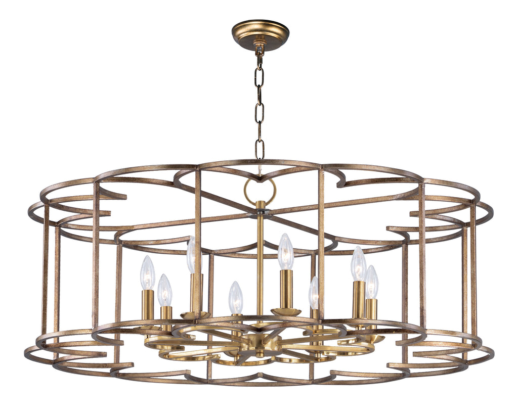 Helix 8-Light Chandelier Bronze Fusion - C157-24734BZF