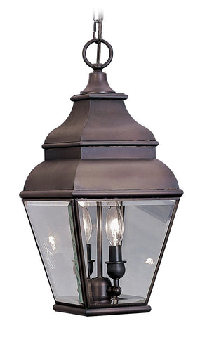 Livex Exeter 2 Light Bronze Outdoor Chain Lantern  - C185-2595-07