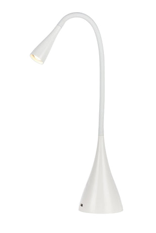 ZC121-LEDDS011 - Regency Decor: Illumen Collection 1-Light glossy frosted white Finish LED Desk Lamp