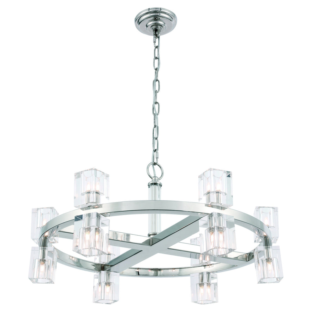 ZC121-1550D26PN - Urban Classic: Chateau 12 light Polished Nickel Pendant