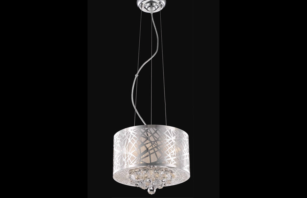 C121-2078D12C/RC - Regency Lighting: Prism 3 light Chrome Pendant Clear Royal Cut Crystal