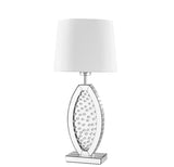 ZC121-ML9313 - Regency Decor: Sparkle Collection 1-Light Silver Finish Table Lamp