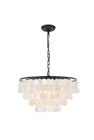 ZC121-LD5050D20BK - Living District: Selene 4 light Black Pendant