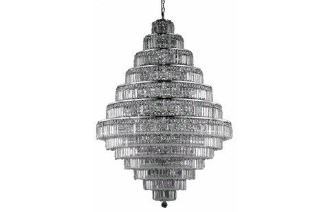 C121-2038G42C/EC - Regency Lighting: Maxime 38 light Chrome Chandelier Clear Elegant Cut Crystal