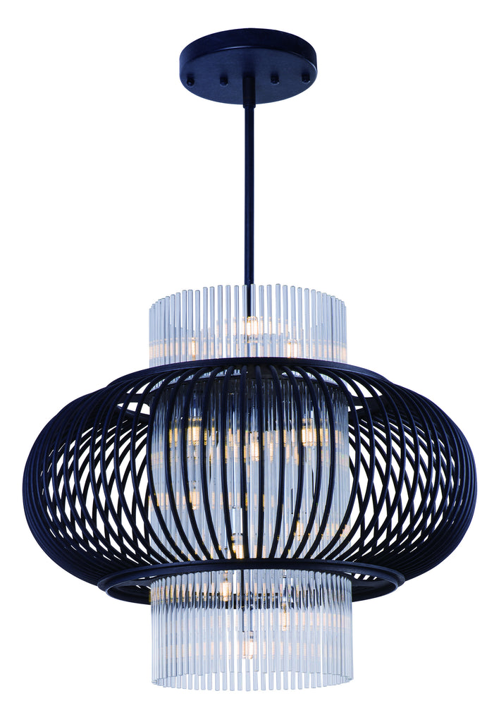 Aviary LED 13-Light Pendant Anthracite - C157-38387CLAR