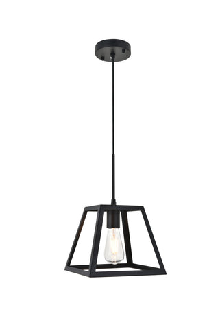 ZC121-LD4061D10BK - Living District: Resolute 1 light black Pendant