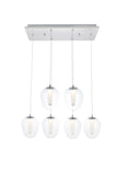 ZC121-5106D6C - Regency Lighting: Ivy 6 light in Chrome Pendant