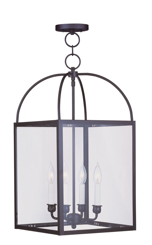 Livex Milford 4 Light Bronze Chain Lantern  - C185-4042-07