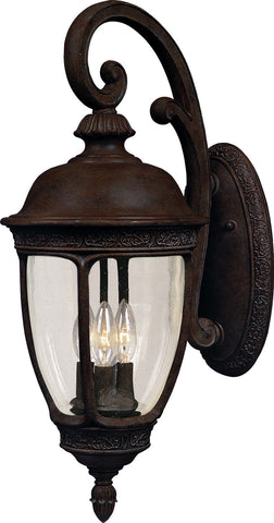 Knob Hill VX 3-Light Outdoor Wall Lantern Sienna - C157-40464CDSE