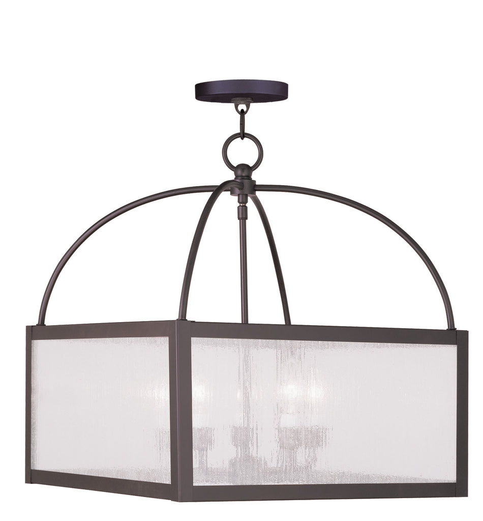 Livex Milford 5 Light Bronze Lantern - C185-4057-07