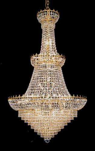 Empress Crystal Chandeliers Lighting W34" H60" - A93-561/24