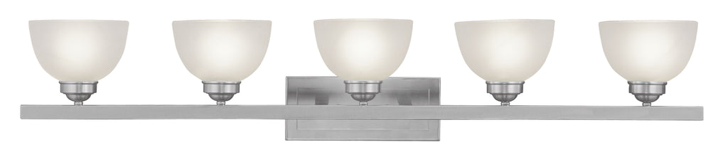 Livex Somerset 5 Light Brushed Nickel Bath Light - C185-4205-91