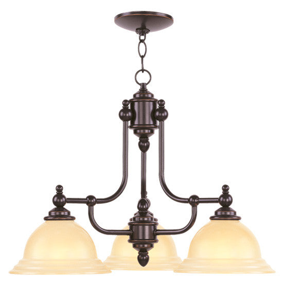 Livex North Port 3 Light Olde Bronze Chandelier - C185-4253-67