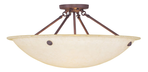 Livex Oasis 4 Light Imperial Bronze Ceiling Mount - C185-4275-58