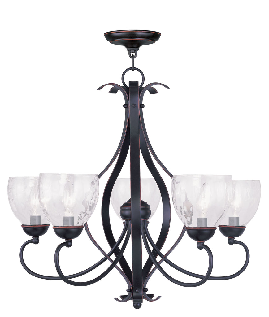 Livex Brookside 5 Light Olde Bronze Chandelier - C185-4805-67