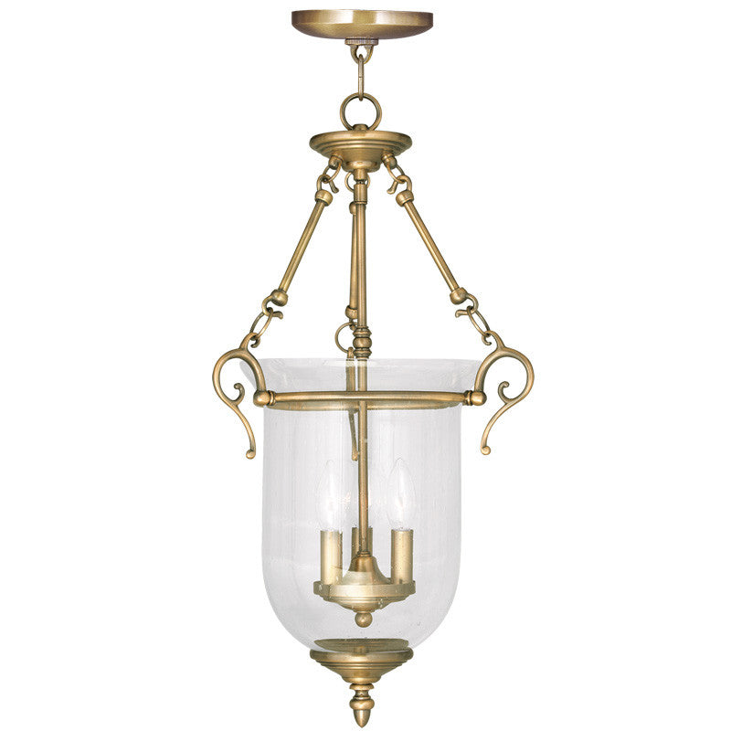 Livex Legacy 3 Light Antique Brass Chain Lantern - C185-5025-01