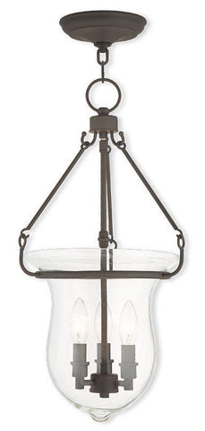 Livex Canterbury 3 Light Bronze Pendant - C185-50296-07